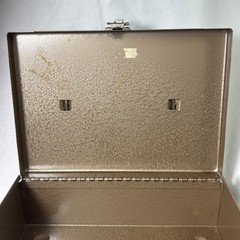 Metal Cash Box with Tray No Key For Lock 4″ x 7.75″ x 11″ Rockaway Metal Prod Co