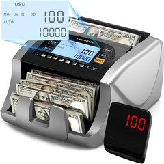 Money Counter Machine Dollar, Euro, Mxn(Plastic Bills) Bill Counter(Can’T Count