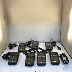 lot of 7 Ingenico IPP350 Credit Card Terminals powers on