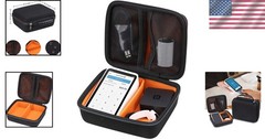 Compact Zippered Hard Case for Square Terminal & Printer Paper – 4 Compartments
