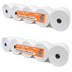 White Print Copy Paper 1 Ply 150 Bond Pack of 10 Rolls Office Supplies