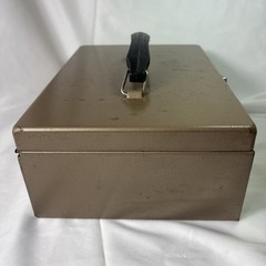 Metal Cash Box with Tray No Key For Lock 4″ x 7.75″ x 11″ Rockaway Metal Prod Co