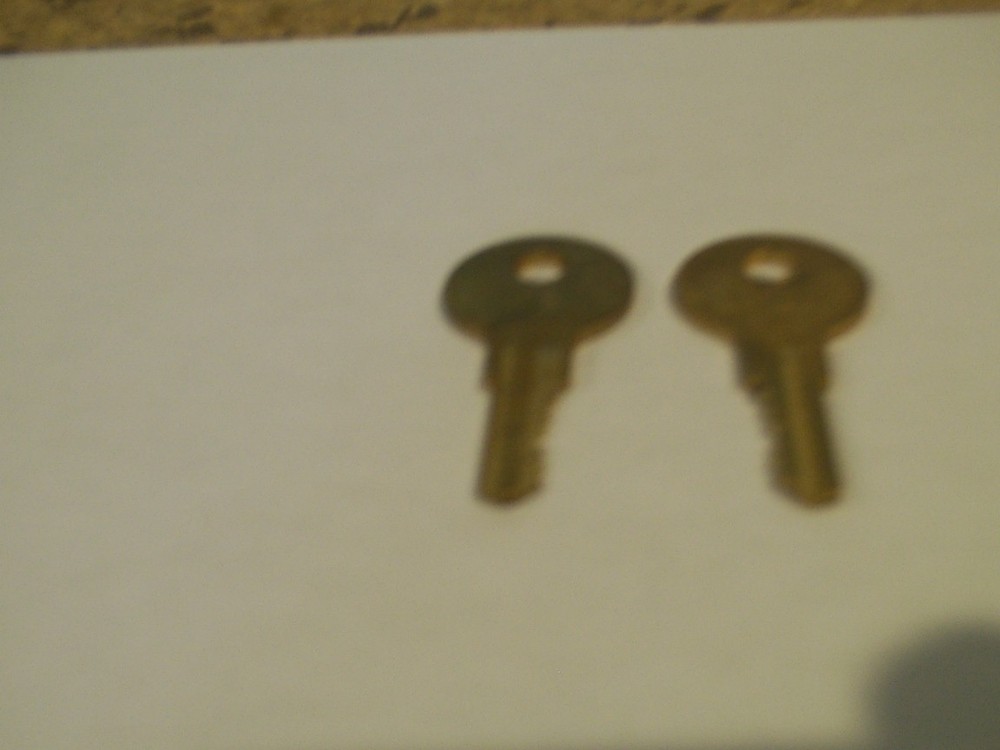 LOT of 2 APG Cash Drawer Keys A9 OEM