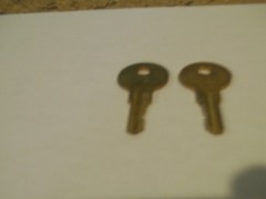 LOT of 2 APG Cash Drawer Keys A9 OEM