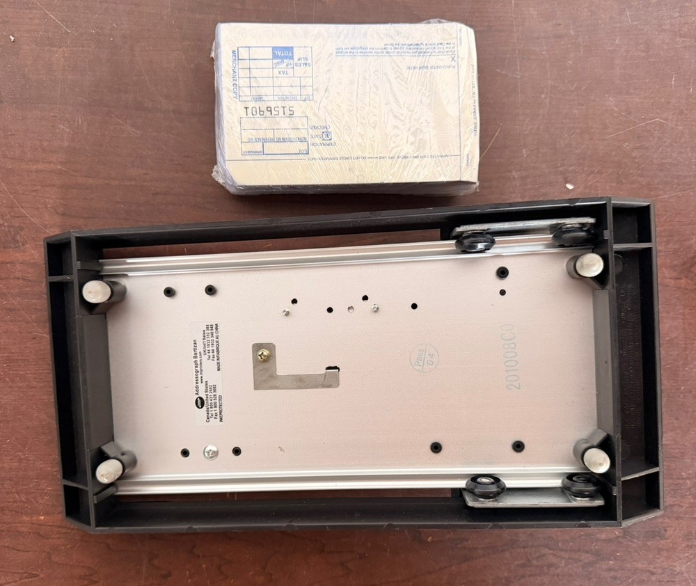 Addressograph Bartizan Manual Credit Card Imprint Machine