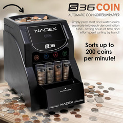 Nadex 36SN Automatic Coin Sorter and Wrapper