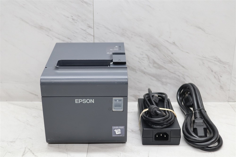 Epson TM-L90 Thermal Receipt Printer M313A POS Retail USB & Ethernet w/ Adapter