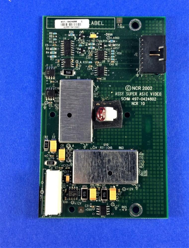 NCR RealScan 7875 Super ASIC Video Board Assembly PN: 497-0424800 , 497-0424802
