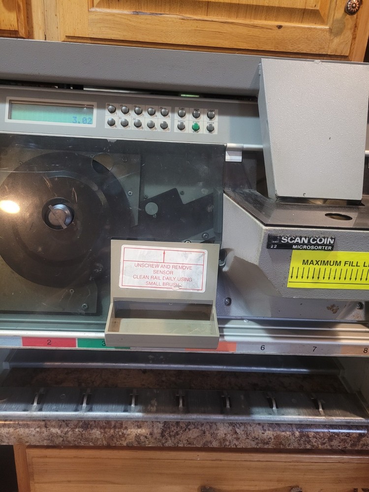 Made In Sweden Scan Coin SC 22 Commercial Coin Counter Sorter Missing All Trays