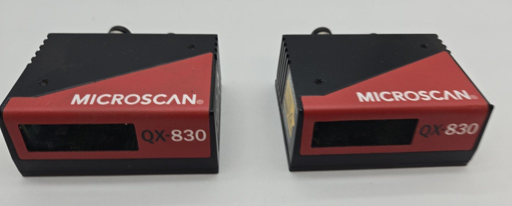 Lot of 2 Microscan QX-830 Industrial bar code reader FIS-0830-108G