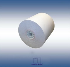 3″ x 194′ 1-ply Bond Kitchen Printer Receipt Paper Rolls, 50 Rolls/cs.
