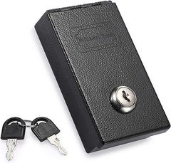 Metal Box for Gambler, Casino Cash Box with Money Slot and 2 Keys, Portable W…