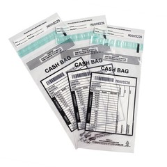 Adsure Clear Plastic Small Bank Deposit Bags For Cash Pack Of 1000 5X9Tamper