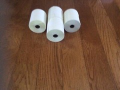 3′ x 90 2-Ply Carbonless Receipt Rolls White/Canary 50 Rolls