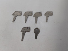 LOT OF 6 CASH REGISTER KEY’S TEC 1,2,3,4, TEC MGR 2303, TEC R 410
