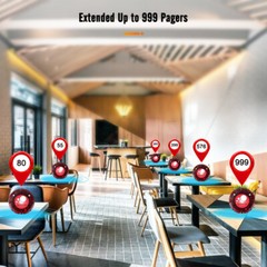Retekess TD158 Wireless Paging Queuing Calling System 10 Coaster Cafe Clinic Bar