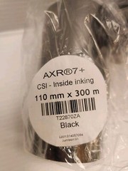 (4 pack) Thermal Rolls Transfer Black T22870ZA ARMOR IIMAK -AXR7+ 110MM X 300M