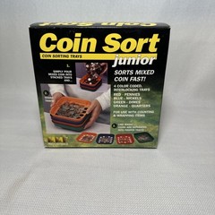 Vintage Coin Sort Junior Speed Coin Sorting Trays Set Change Counter In Box