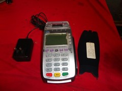 Verifone VX 520 Credit Card Machine Terminal Reader w/ Power Cord TESTED WORKING