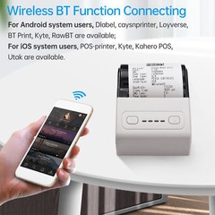 Bisofice Portable Thermal Printer 2 inch USB Receipt Bill Q9Z3
