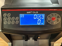 Money Counter Machine with 3 Screens, UV/IR/DD/MG/MT Counterfeit Detection-USED