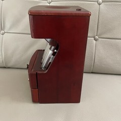 Magnif Deluxe Coin Sorter Wood CLASSIC CHERRY ~ Box Lid Tubes & Drawers Works