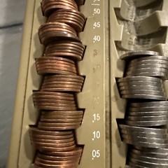 PM Company Coin Counter Change Tray 9.75” X 7.5” Vintage—Tray ONLY