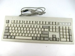Wyse KU-8933 USB Wired Computer Keyboard DIN PORT POS SYSTEM POINT OF SALE CREAM