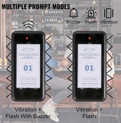 VEVOR F103 Rechargable Restaurant Pager System 20 Pager Wireless Touch Keyboard