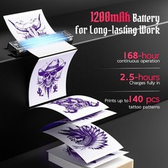 Phomemo Tattoo Stencil Printer Thermal Wireless Tattoo Printer Bluetooth Printer