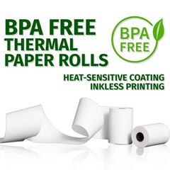 Gorilla Supply Thermal Paper Receipt Roll 2-1/4″ x 50′ 2 1/4″ X 50′, 50 rolls