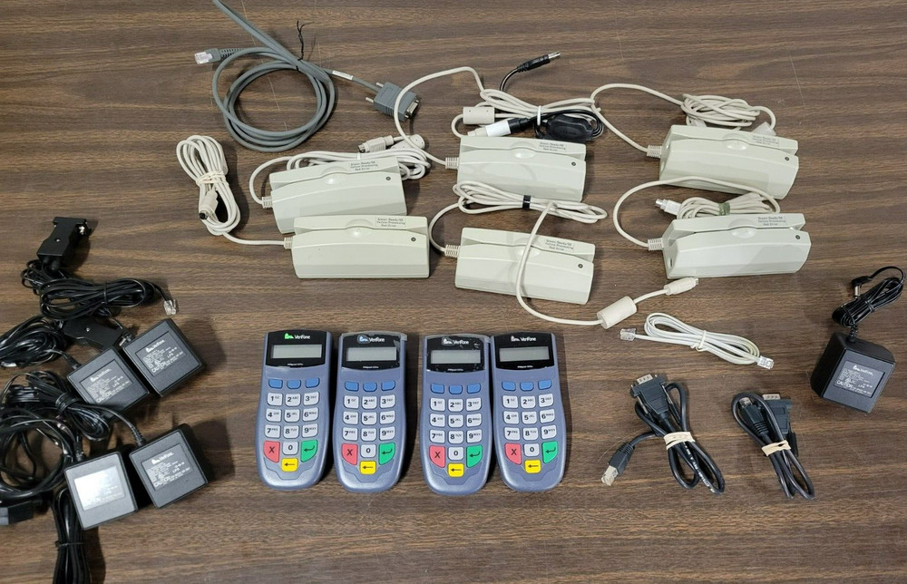 Lot of VeriFone PIN Pad 1000SE & Credit Debit Card Reader Key Source KSI-2202