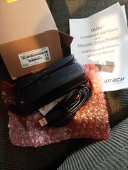 ID Tech WCR3237-512K12UC Omni Bar Code And Magnetic Stripe Reader.