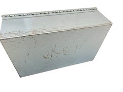 Vintage 80’s Steel Safe Cash Deposit Box with Key 12.5x8x4.5in