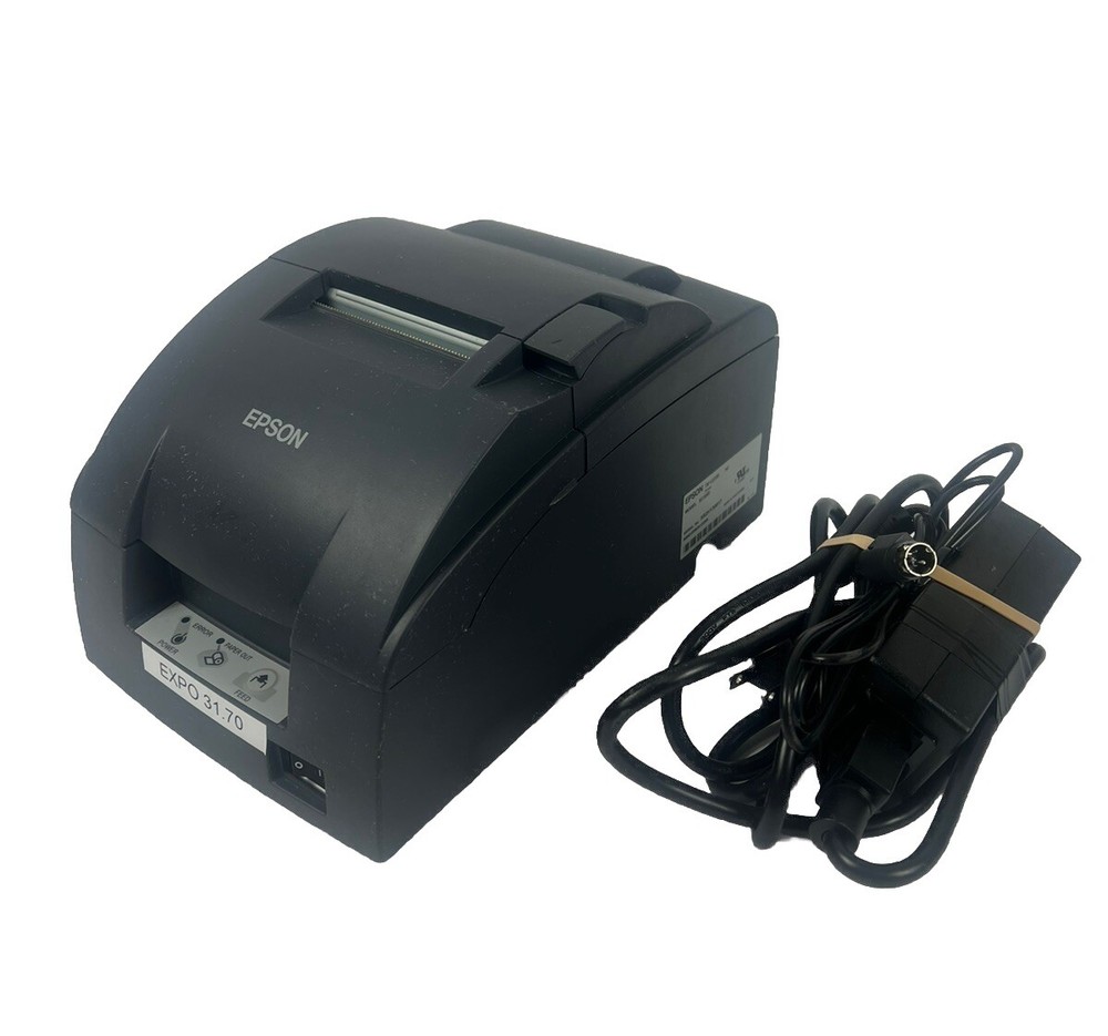 Epson TM-U220B M188B Dot Matrix Kitchen Bar POS Receipt Printer Serial + Power