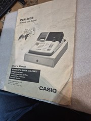 Casio Pcr-260b Electric Cash Register Users Manual