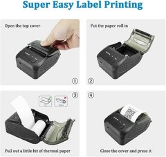 Bluetooth Receipt Printer, 58mm Mini Thermal POS Printer Portable Personal Bi…