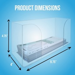 Clear Acrylic Check Tray – 2.5mm Thickness Durable Economical Deposit Ticket …