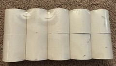 Office Depot® Brand 2-Ply Paper Rolls, 3″ x 85′, Canary/White, Pack Of 10