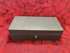 VINTAGE Metal Cash Box Steelmaster Removable Tray 10”x3”x4.5” USA No Key– 9509