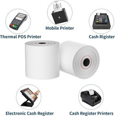 2 1/4″ x 165′ Thermal Receipt Paper 50 Rolls Cash Register POS Credit Card Tape