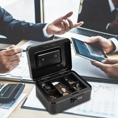 Durable Steel Cash Box with Combo Lock
