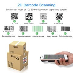Eyoyo Wireless Phone Back Clip 2D QR Code Barcode Scanner PC Reader for Iphone