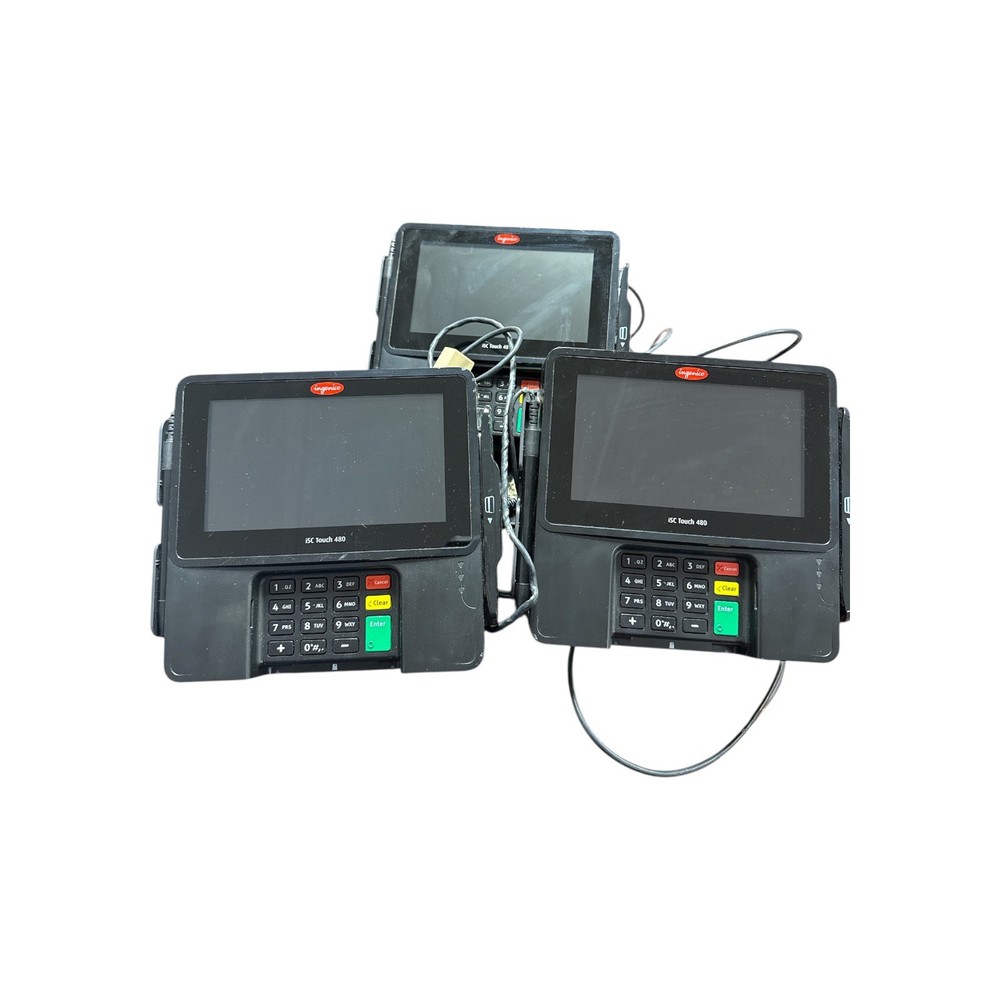 Ingenico ISC480INT ISC Touch 480 Payment Credit Card Interface Terminal Lot of 3
