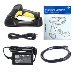 Zebra LS3578-FZ20005WR Wireless Bluetooth Laser Barcode Scanner w/ Cradle! 🔥⭐