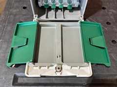 Mag-Nif Cash Management Box Portable Automatic Coin Sorter Lock Box No Key Handl