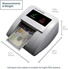 AccuBANKER D470 7-Point Counterfeit Bill Detector, Commercial Grade, UL Listed