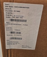 New NCR P1235 PCAP Touch Display POS PC System 1.6Ghz, 8GB/120GB, No OS/Bio/CC