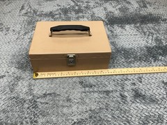 Rockaway Metal Products Corp Cash Lock Box Steel New York No Key 11x8x4