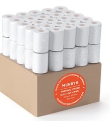 MUNBYN 2 1/4″ X 85 ft Thermal Receipt Paper (50 Rolls) Cash Register Paper Rolls